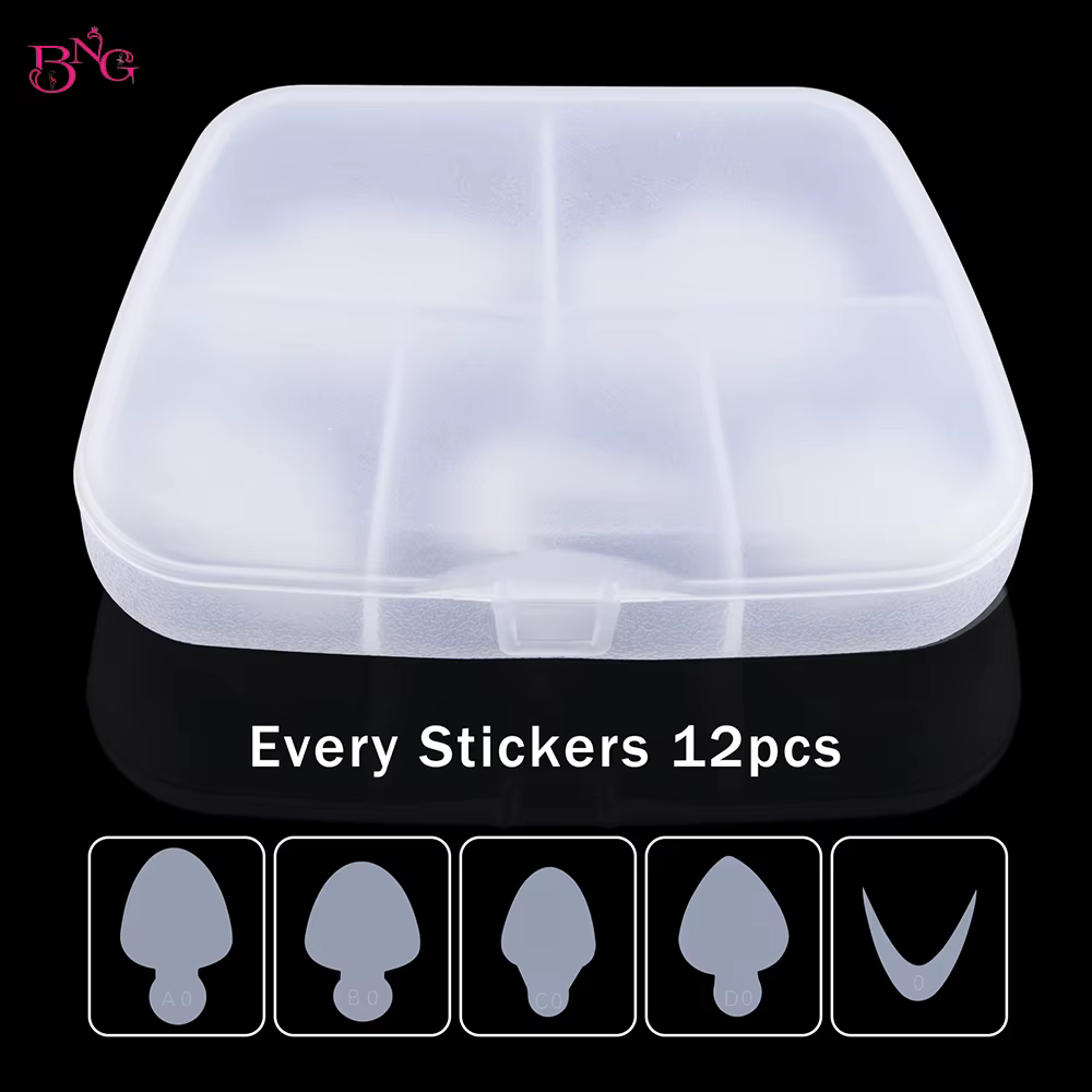 Coussinets en Silicone souple réutilisables, pochoir français, autocollant pour Gel pour ongles Poly