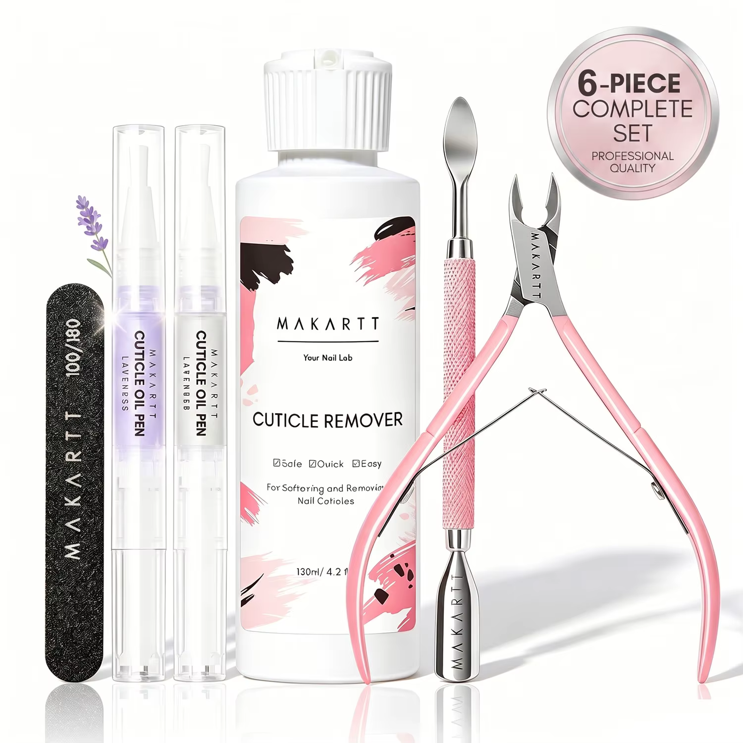 Makartt-Kit de manucure, soin des ongles avec stylo Cuemploy173, tondeuse, lime à ongles et liquide 