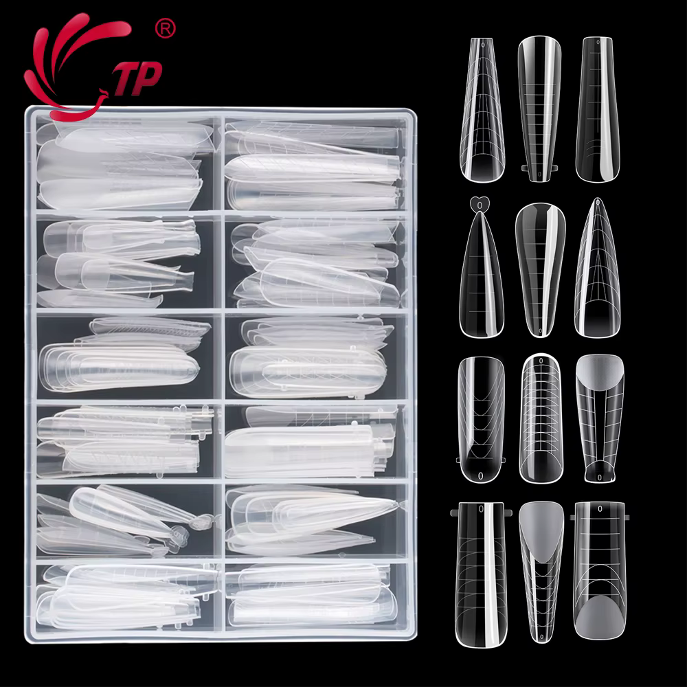 TP 145 pièces système Duet mat ongles double formes pour Gel pour ongles Poly clair moules supérieur