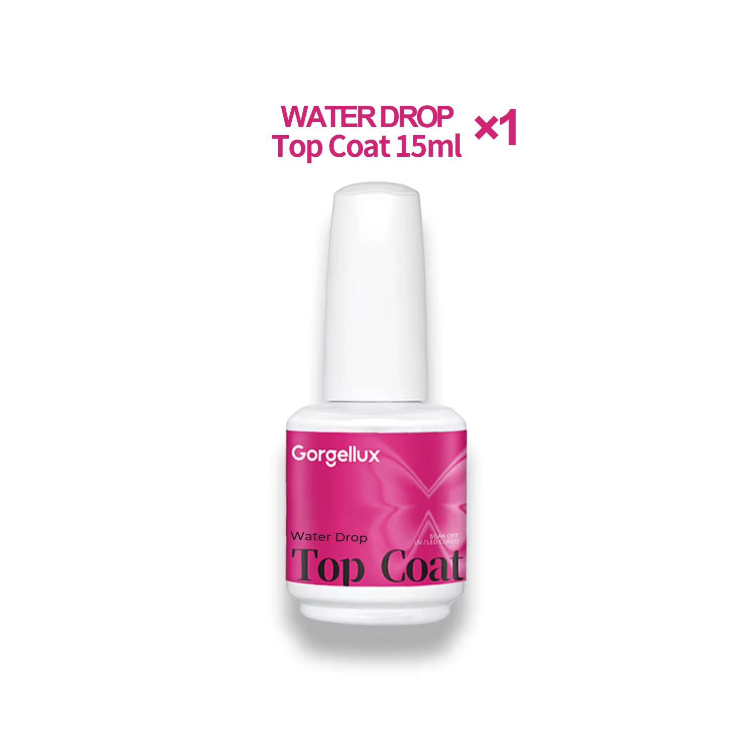 Nailpo Hema/TPO Free Water Drop Top Coat Sans Résidu Auto-lissant Séchage Rapide en 5 Secondes Longu