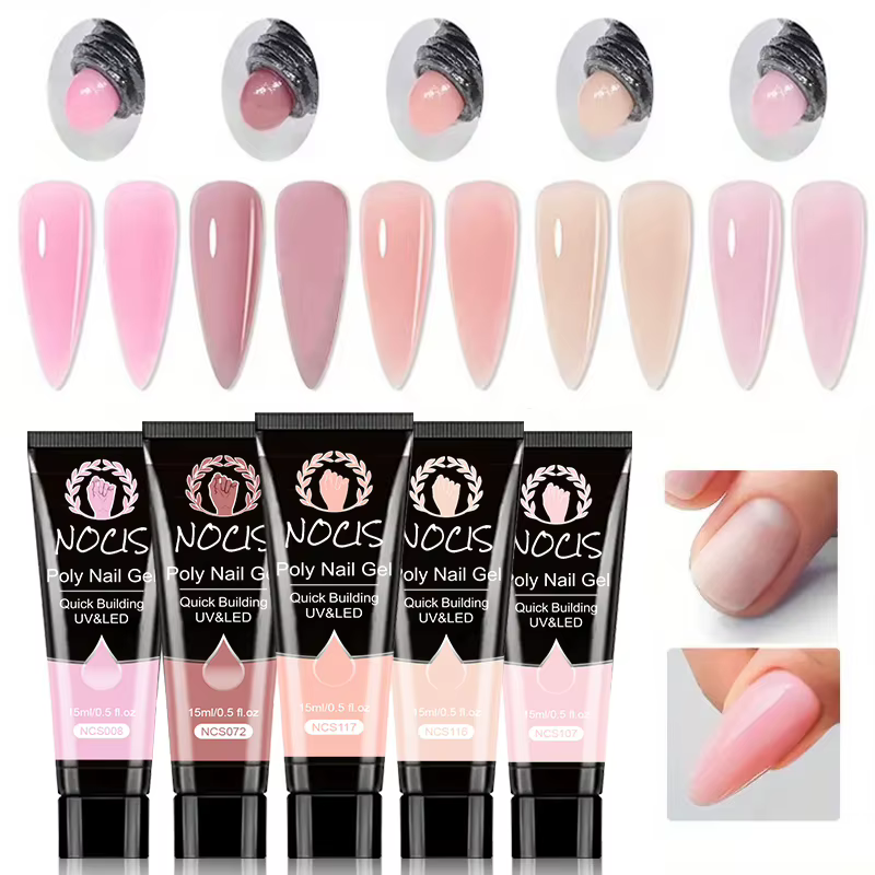 Kit de gel poly pour manucure NOCIS, ensemble de gel poly/gel pour ongles - Édition limitée printemp
