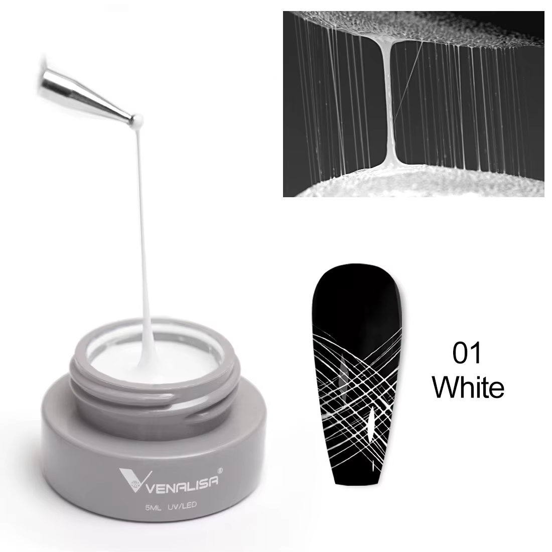 VENALISA Spider Liner peinture Gel nouvelle formule conception rapide couleur or Rose tremper UVLED