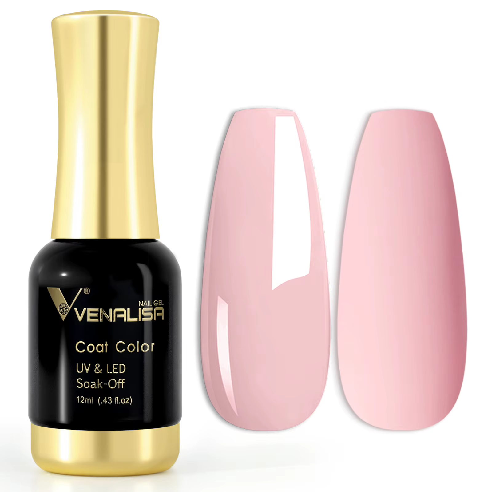 VENALISA # Vernis Pastel Semi-Permanent pour Nail Art français, rose chair, Super Texture, vernis Ge