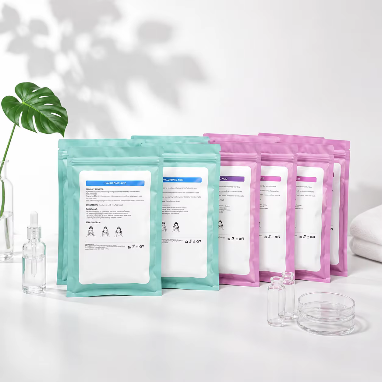 Boîte d'emballage cosmétique personnalisée avec logo imprimé, boîte en papier rigide pour sérum et l
