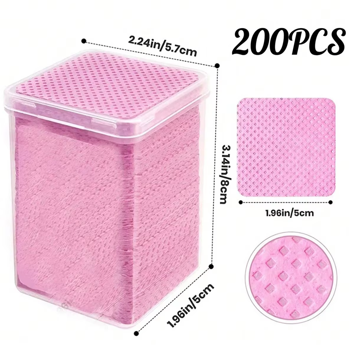 Tampons de coton non pelucheux lingettes dissolvant de vernis à ongles outil de nettoyage lingettes 