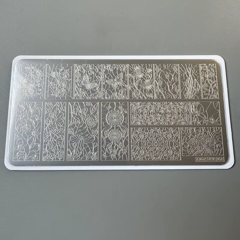 XMQ STAMPING NAIL PLATES Fleurs TEMPLATES TOOLS