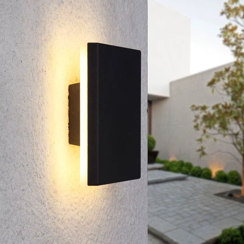 Applique murale LED imperméable conforme à la norme IP65, design moderne, éclairage d'extérieur, lum