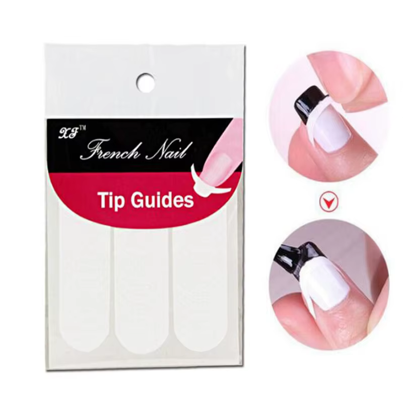 Bande de French Manucure Blanche pour Ongles, Guides à Franges, Autocollants, Ligne de Bricolage, Ac