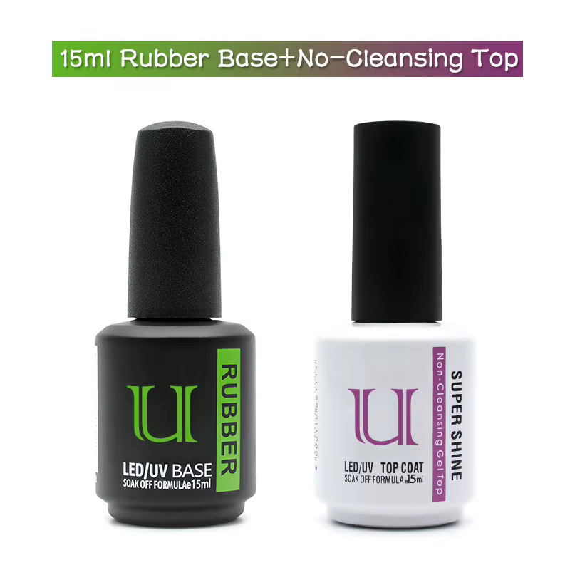 Vernis à ongles Gel, Base en caoutchouc et couche de finition, ensemble apprêt sans acide pour verni