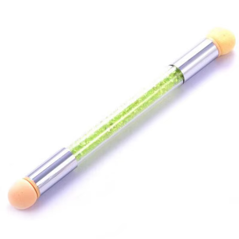 Brosse à Gel pour Nail Art, stylo de polissage, têtes rondes en éponge dégradées, brosses à Double e