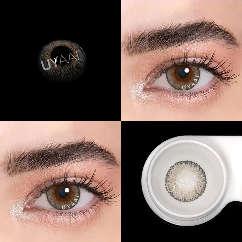 2 pièces/paire série grise lentilles de Contact de couleur lentilles de Contact cosmétiques naturell