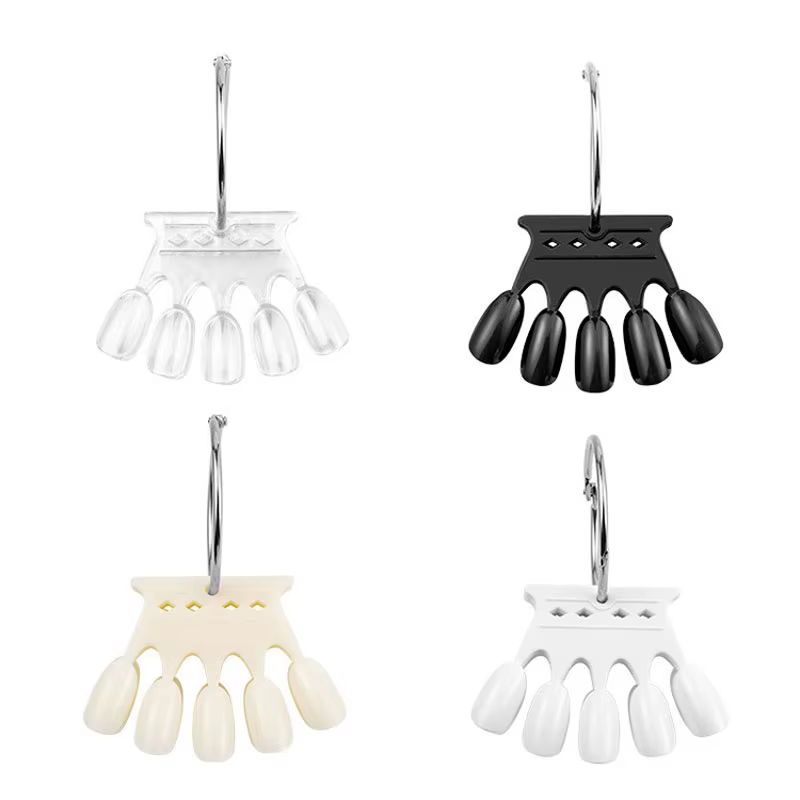 50 pointes carte de couleur faux ongles échantillon ventilateur Transparent blanc acrylique montrant
