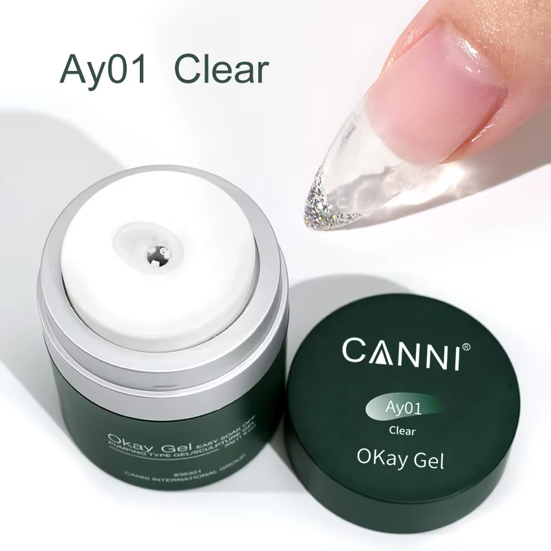 CANNI 30g Ok Gel Extension UV Construction Gel couleur rose chair Gel pompe à Air facile à appliquer