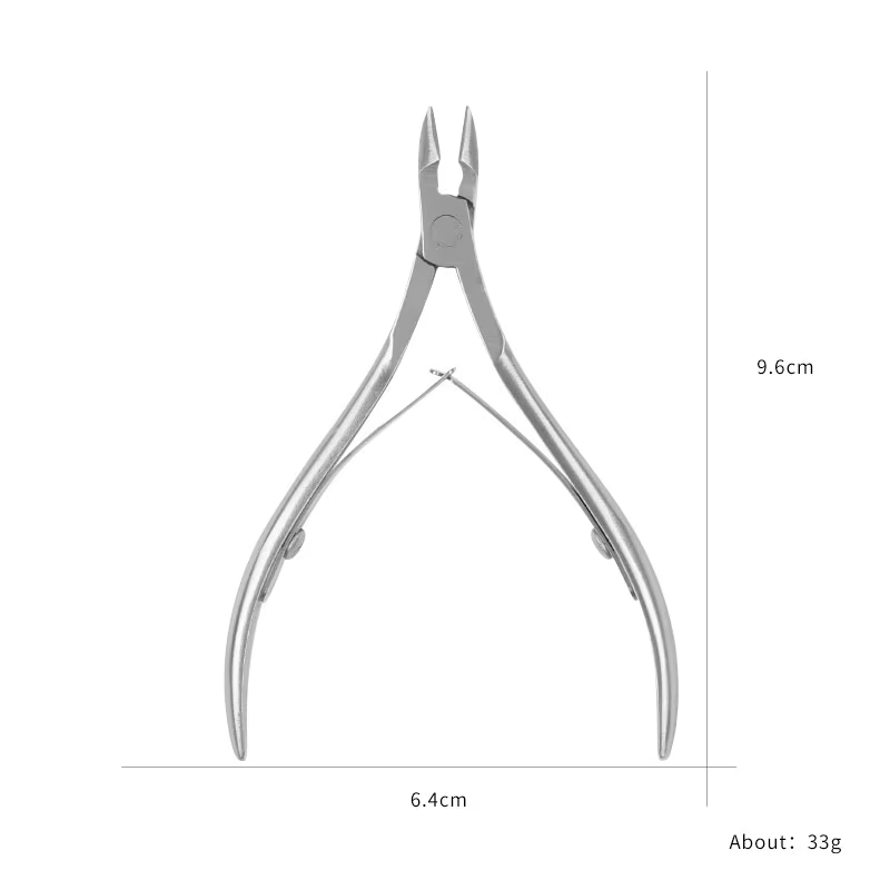 Pince à cuticules professionnelle en acier inoxydable, coupe-ongles, manucure et pédicure, soins, pi