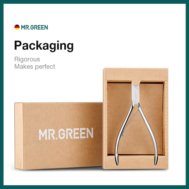 MR.GREEN-Pince à ongles en acier inoxydable, ciseaux de manucure, pince à épiler, tondeuse, dissolva