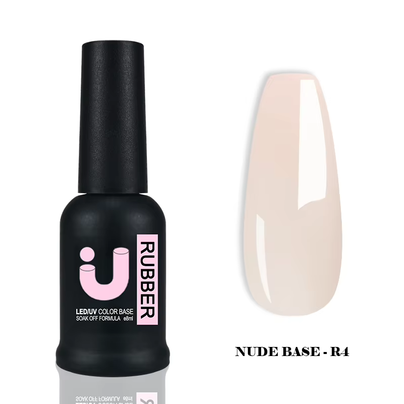 Vernis à ongles Gel Base en caoutchouc nu 8ml vernis uv naturel Semi-permanent manucure couche de Ba