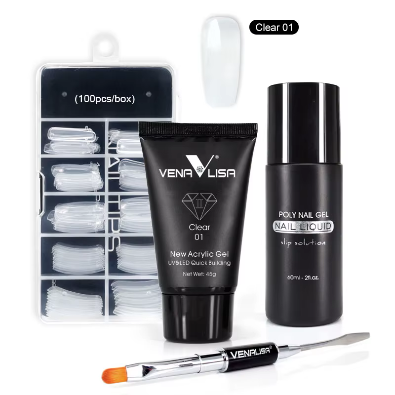 VENALCrawGel acrylique 45g, manucure de haute qualité, non collant, extension nude, nail art à la fr