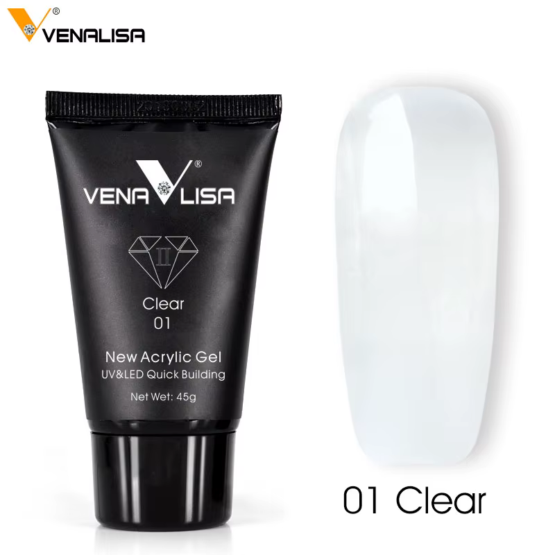 Venalisa nouveau Gel acrylique Poly Extension Gel pour ongles tremper UV LED pointes de tranche de G