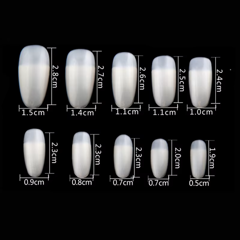 Faux Ongles 500 pièces faux ongles Art conseils naturel artificiel Nageltips demi-couverture acryliq