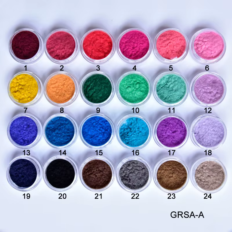 24 couleurs/ensemble flou flocage velours ongles paillettes poudre Pigment velours pour manucure bri