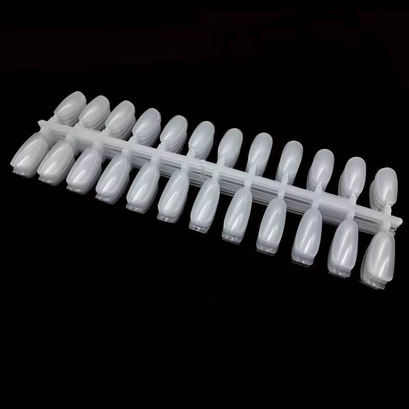 240 capsules d'échantillons de vernis à ongles transparentes, 10 pièces, longues, à couverture compl