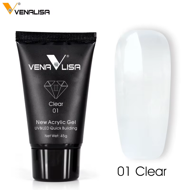 VENALISA Gel acrylique 45g gelée rose Poly Gel pour ongles manucure Extension Semi permanente trempe