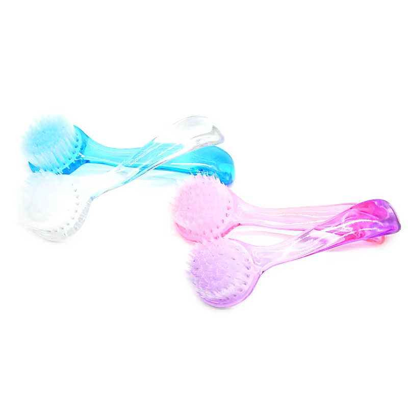 Lot de 1/3/5 pinceaux à ongles en acrylique, pinceau à poudre anti-poussière à tête ronde avec capuc