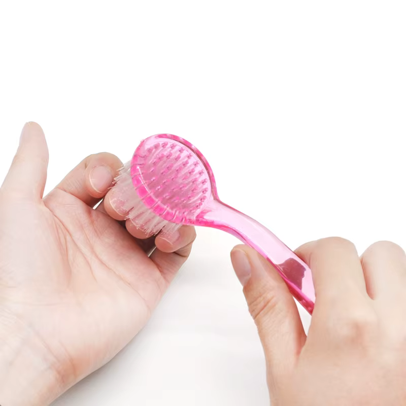 Lot de 1/3/5 pinceaux à ongles en acrylique, pinceau à poudre anti-poussière à tête ronde avec capuc