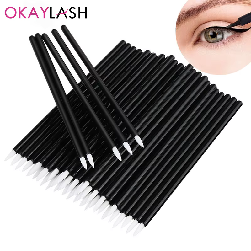 OKAYLASH 50 pcs/lot réutilisable Gel Liner Nail Art pinceaux peinture stylo jetable Eyeliner beauté