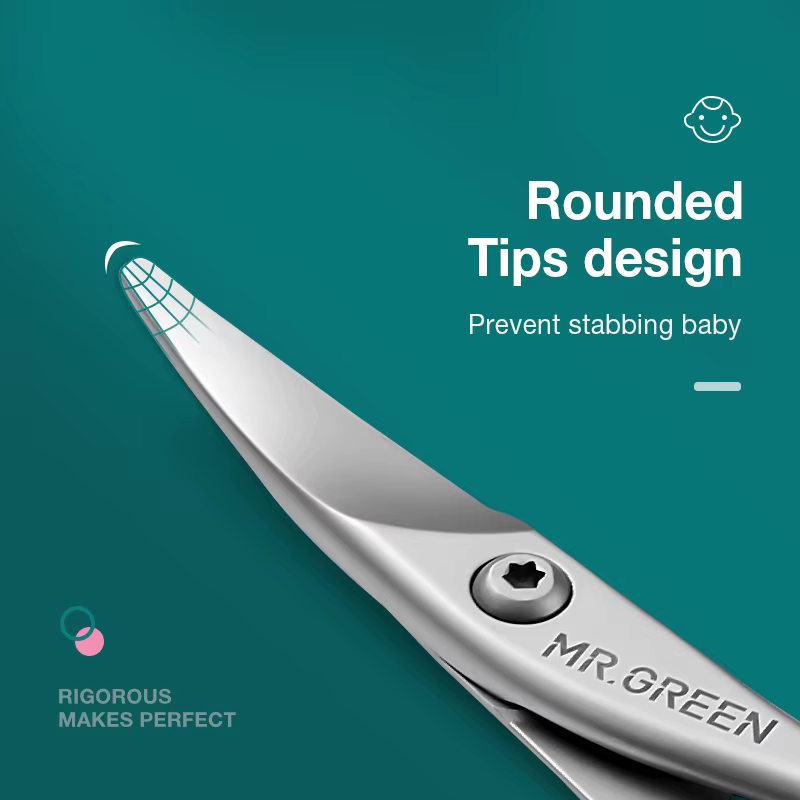 MR.GREEN-Ciseaux à ongles de sécurité pour bébé, coupe-ongles, coupe-ongles, lime à ongles, outil de