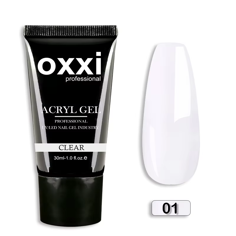 OXXI 30ml Gel acrylique Semi-permanent Poly ongles Gel manucure rapide facile Gel pour Extension uv