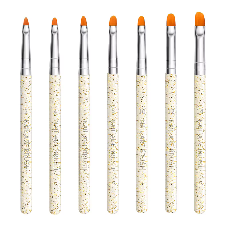 Brosse à ongles pour manucure, brosse à Gel pour Nail Art, 15 pièces/ensemble, brosse à ongles, poud