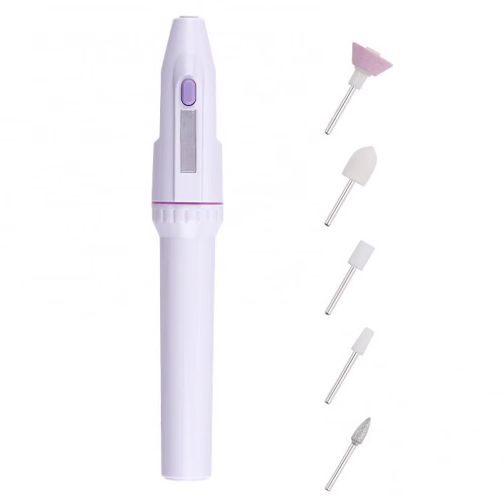 Ensemble de manucure électrique 5 en 1, machine de manucure, perceuse à ongles, lime, broyeur, kit d