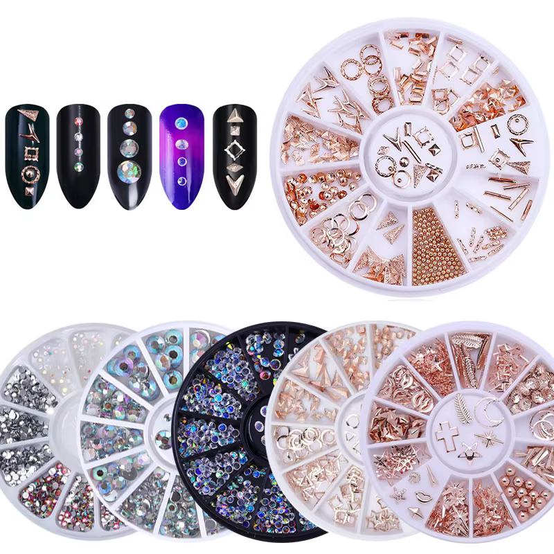 nail art strass ongle decoration Pièces de décoration pour ongles strass, cristal bijoux perles acce