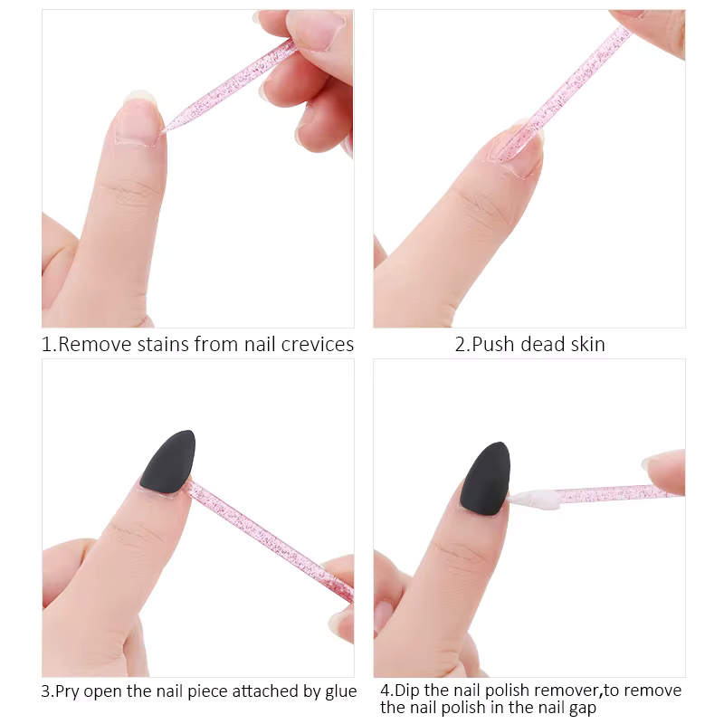 Bâton en cristal à double extrémité réutilisable, outil de retrait professionnel, accessoires de man