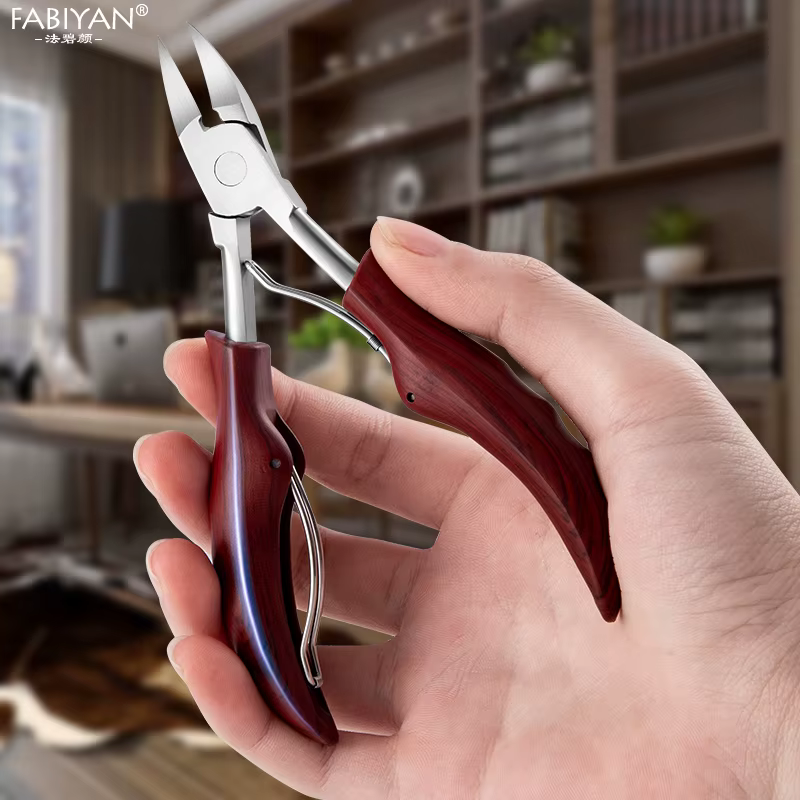 Coupe-ongles en acier inoxydable, ciseaux pour ongles incarnés, pince à cuticules, dissolvant de pea