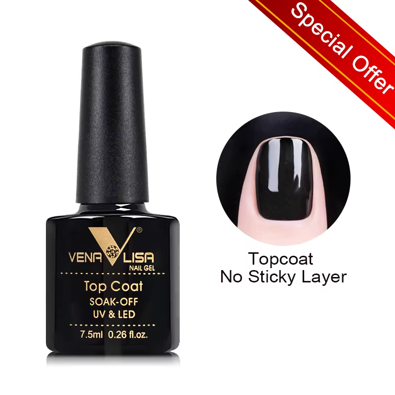 Venalisa vernis à ongles Gel couverture complète Beatuiful couleur paillettes couleur mat trempé cou