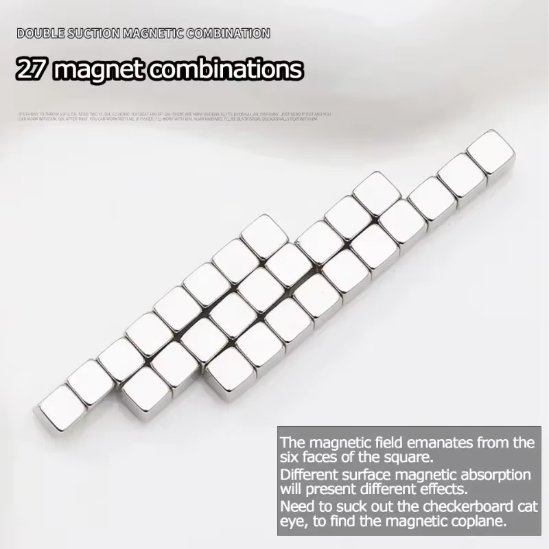 Cube magnétique œil de chat pour ongles, bâton carré magnétique puissant 9D/5D, bande de ligne de ve