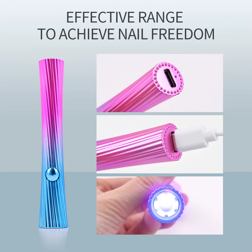 1 pièces lampe UV portative 2W longueur d'onde 365nm395nm lampe à ongles professionnelle sèche lampe
