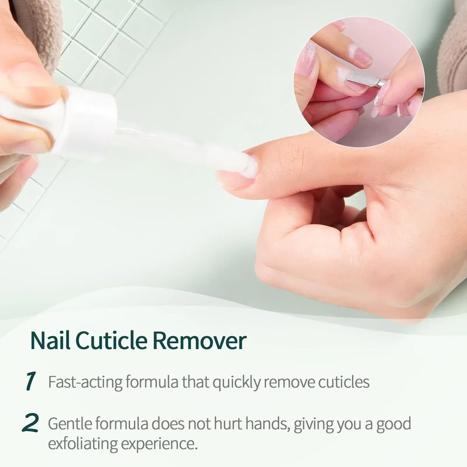 Nailpop dissolvant de cuticules et réparation d'huile de cuticule Kit de soin des ongles traitement
