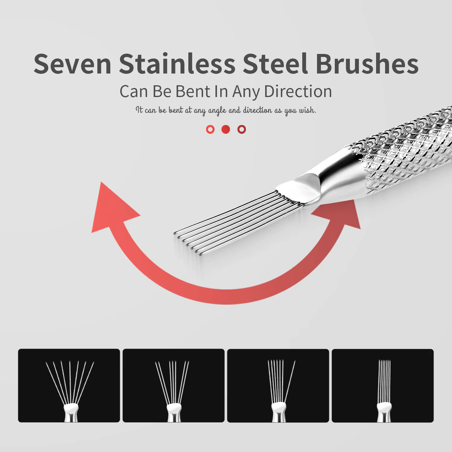Outil de tréfilage pour Nail Art, stylo multifonctionnel à sept broches, brosse de Texture, bricolag