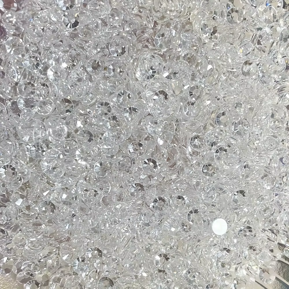 Perles à bulles transparentes semi-circulaires, 1500 pièces/paquet, 3-5mm, larmes de sirène, autocol