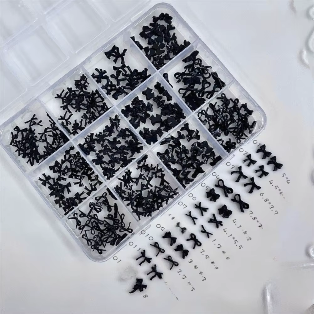 Doux Mini nœud papillon Nail Art accessoires paquet mixte bricolage nœud papillon décoration d'ongle
