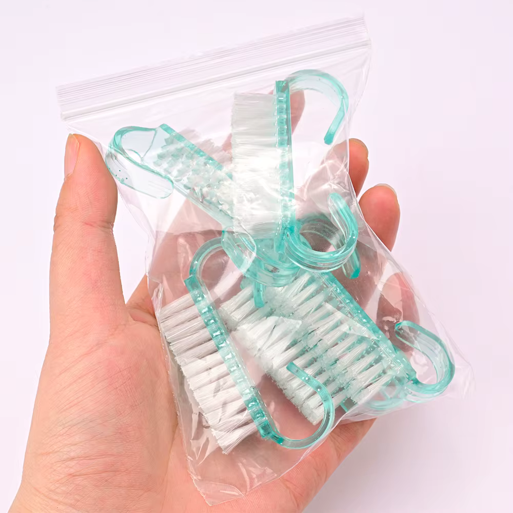 5/10 pièces nettoyeur dur corne brosses à ongles 5 couleurs Nail Art manucure pédicure enlever la po