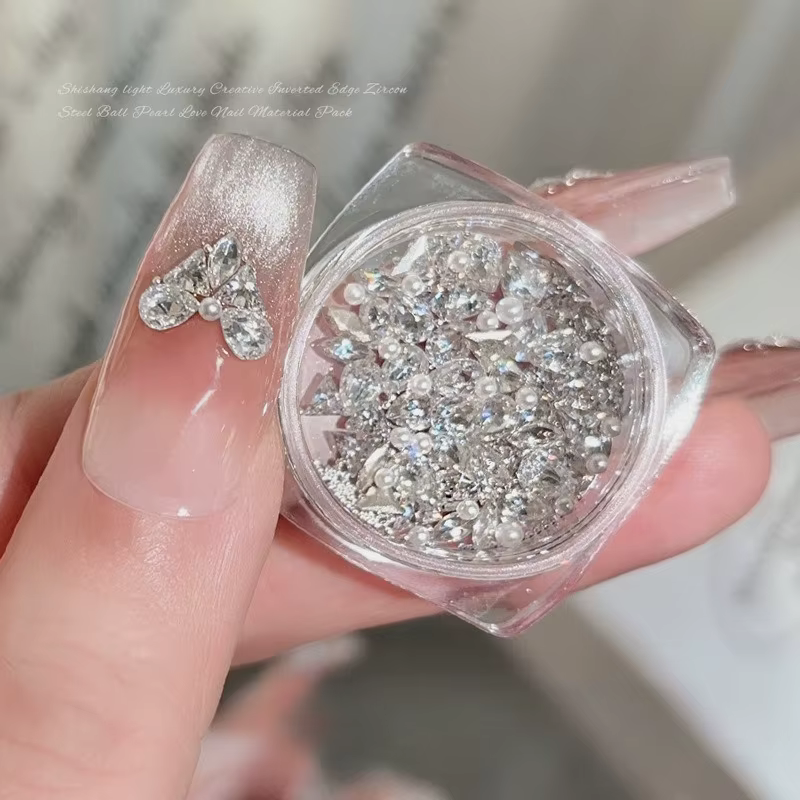 100 pièces 3D Mini Zircon Nail Art strass cristal diamant accessoires pour paillettes manucure fourn