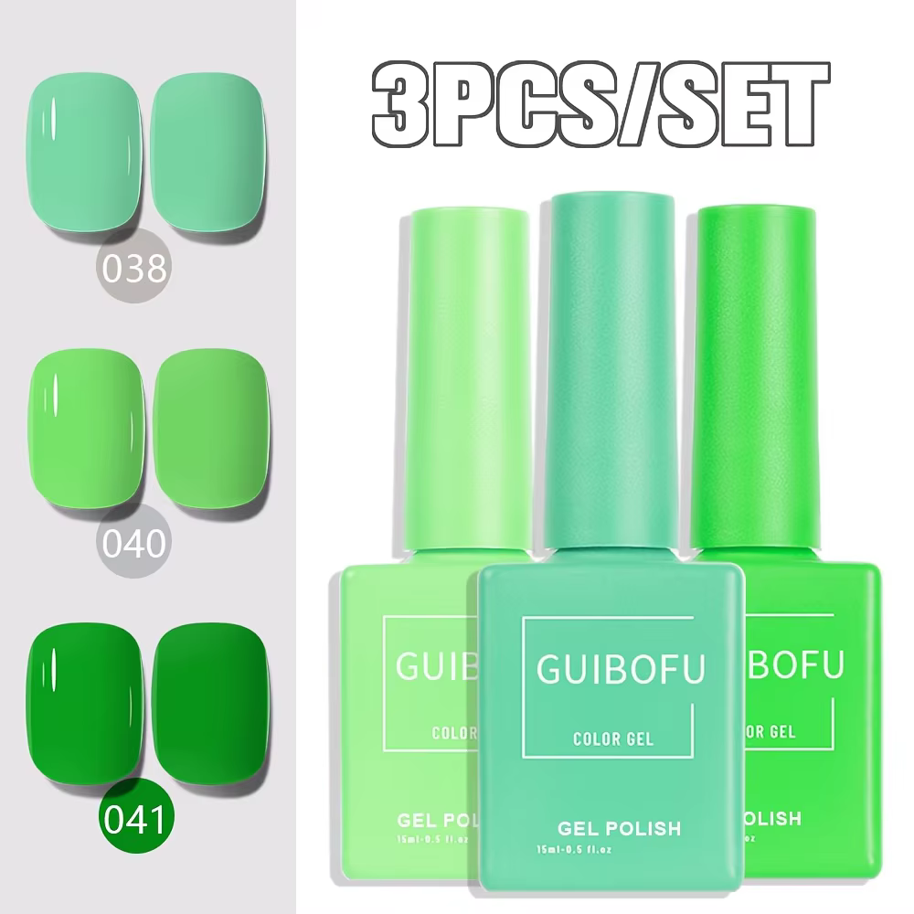 Kit de vernis à ongles Semi-Permanent, série Spring, 3 pièces, 15ml, vernis Uv à tremper, pour manuc