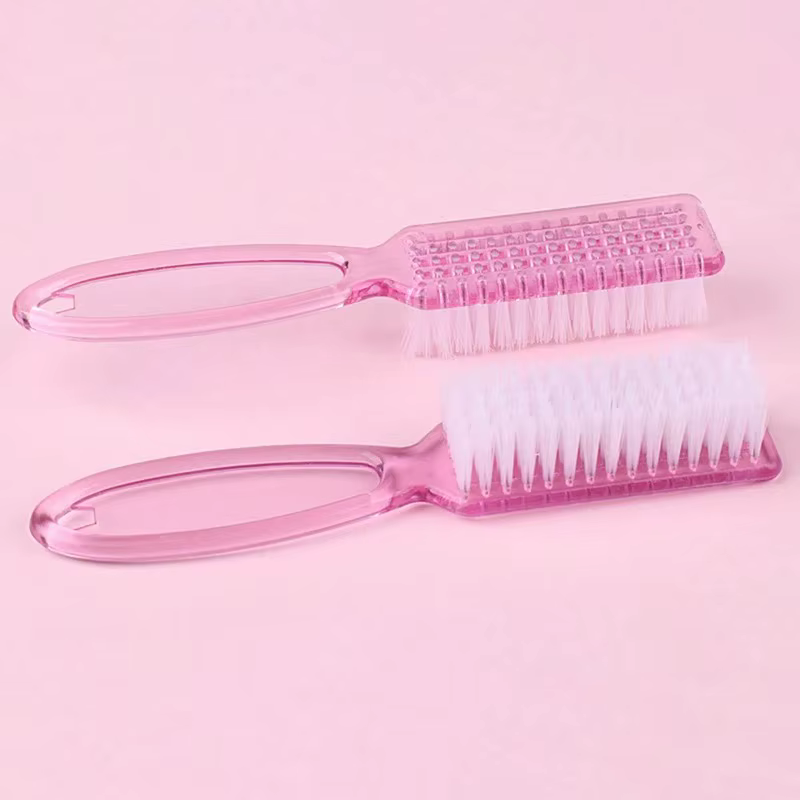 Brosse de nettoyage pour ongles, 2 pièces, élimine la poussière, poudre, nettoyant en plastique pour