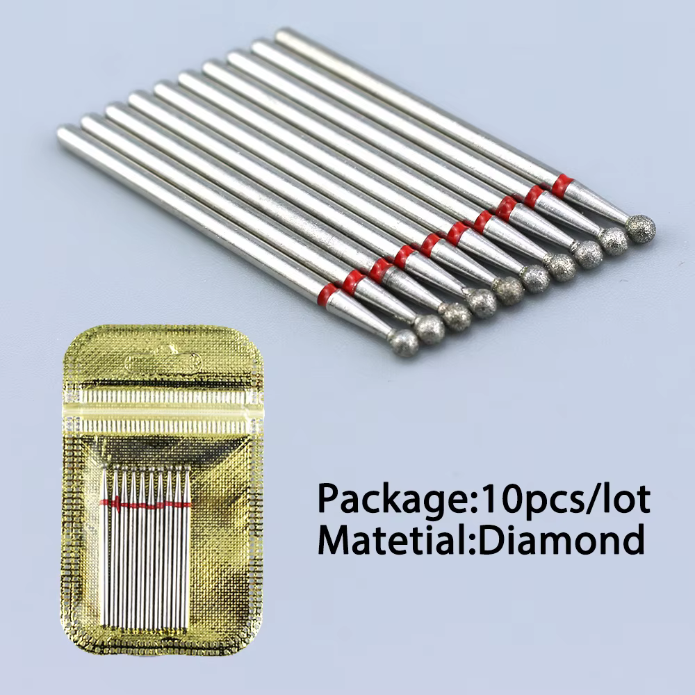 10 pièces diamant fraise ongles forets ensemble pour manucure accessoire pédicure électrique Machine