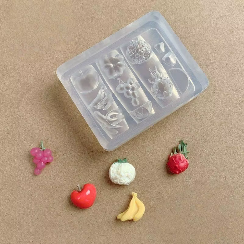 Design de fruits d'ange papillon pour Nail Art, moule en Silicone 3D 1 pièce pour décoration DIY, co