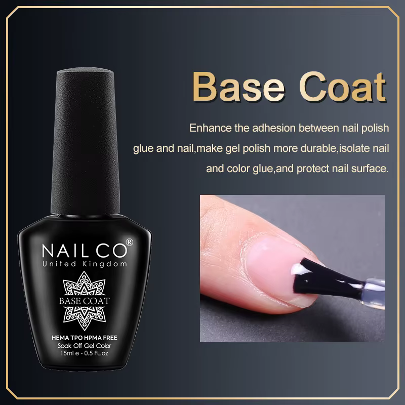 NAILCO Gel Colors Vernis Semi-Permanent Sans TPO/HEMA UV pour Ongles, Fournitures d'Art Ongulaire, G